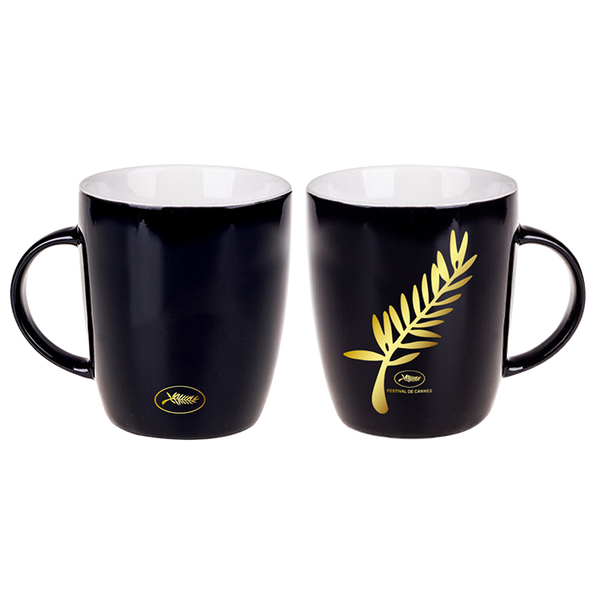Black and gold mug Festival de Cannes