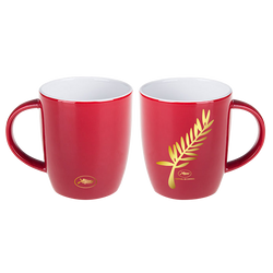 Red and gold mug Festival de Cannes