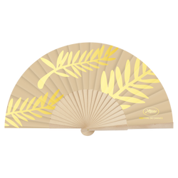 Beige and gold fan Palm