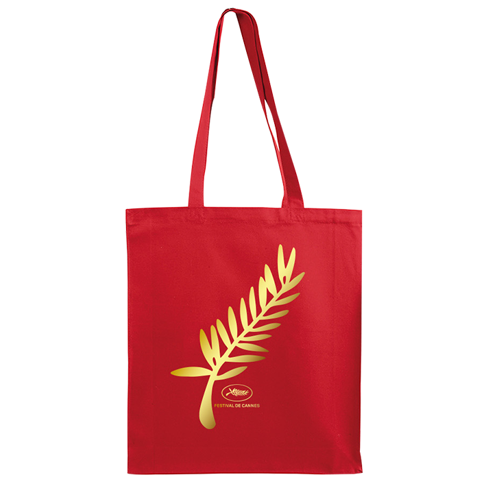 Red cotton bag Gold Palm Official Store Festival de Cannes
