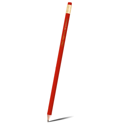 Crayon de papier rouge et or